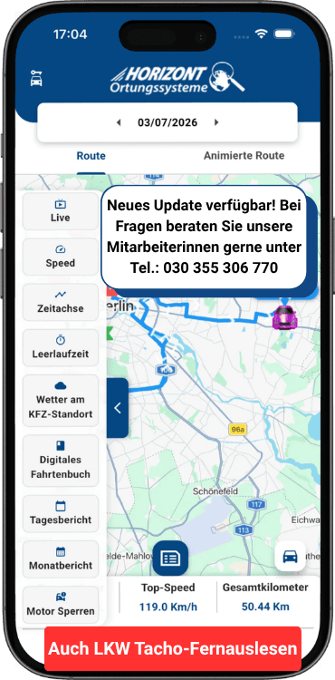 Erweiterte Funktionen der GPS-Ortungs-App