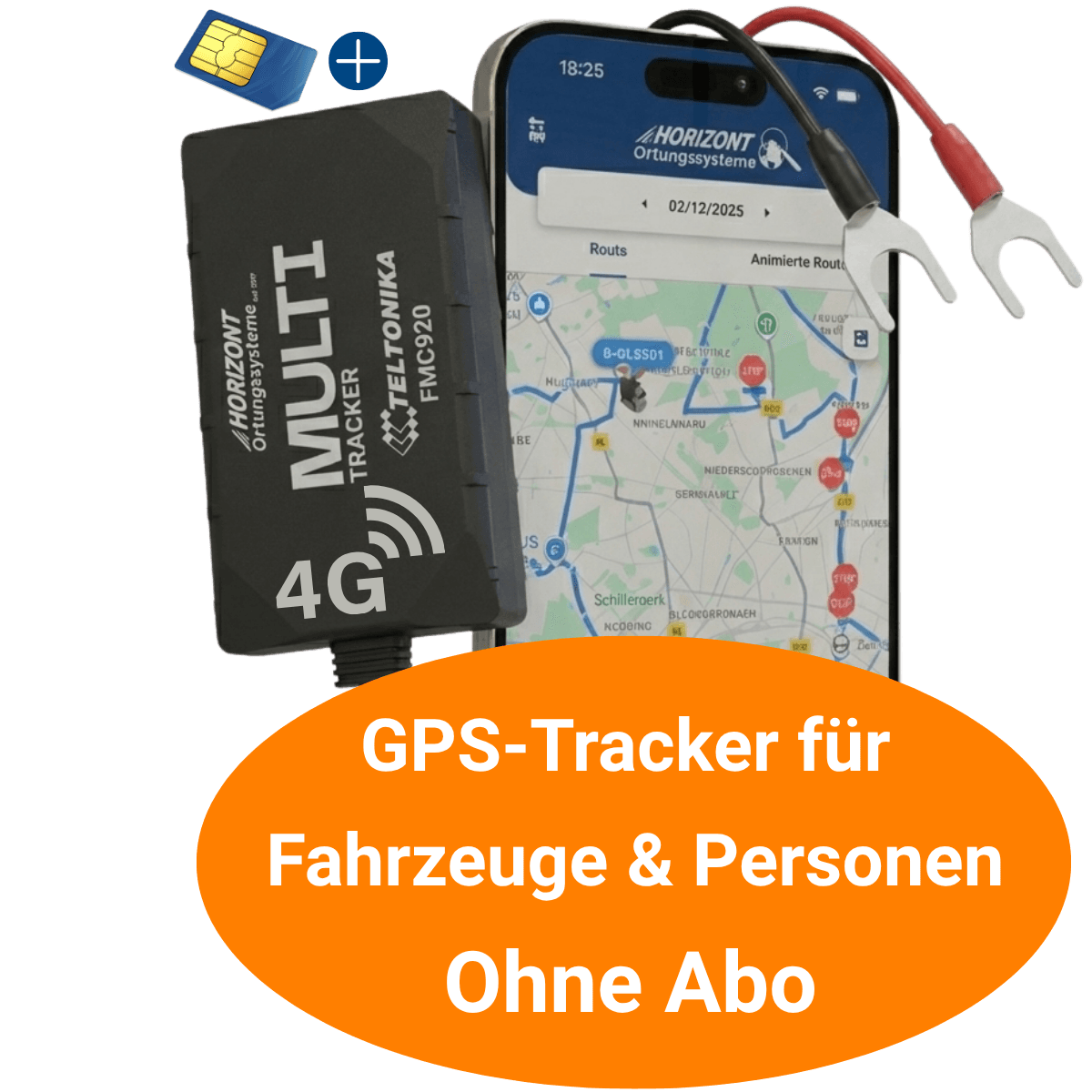 4G Smart Paket, GPS Tracker für Fahrzeuge Ohne Abo - Multi Model - GPS Tracker für Fahrzeuge