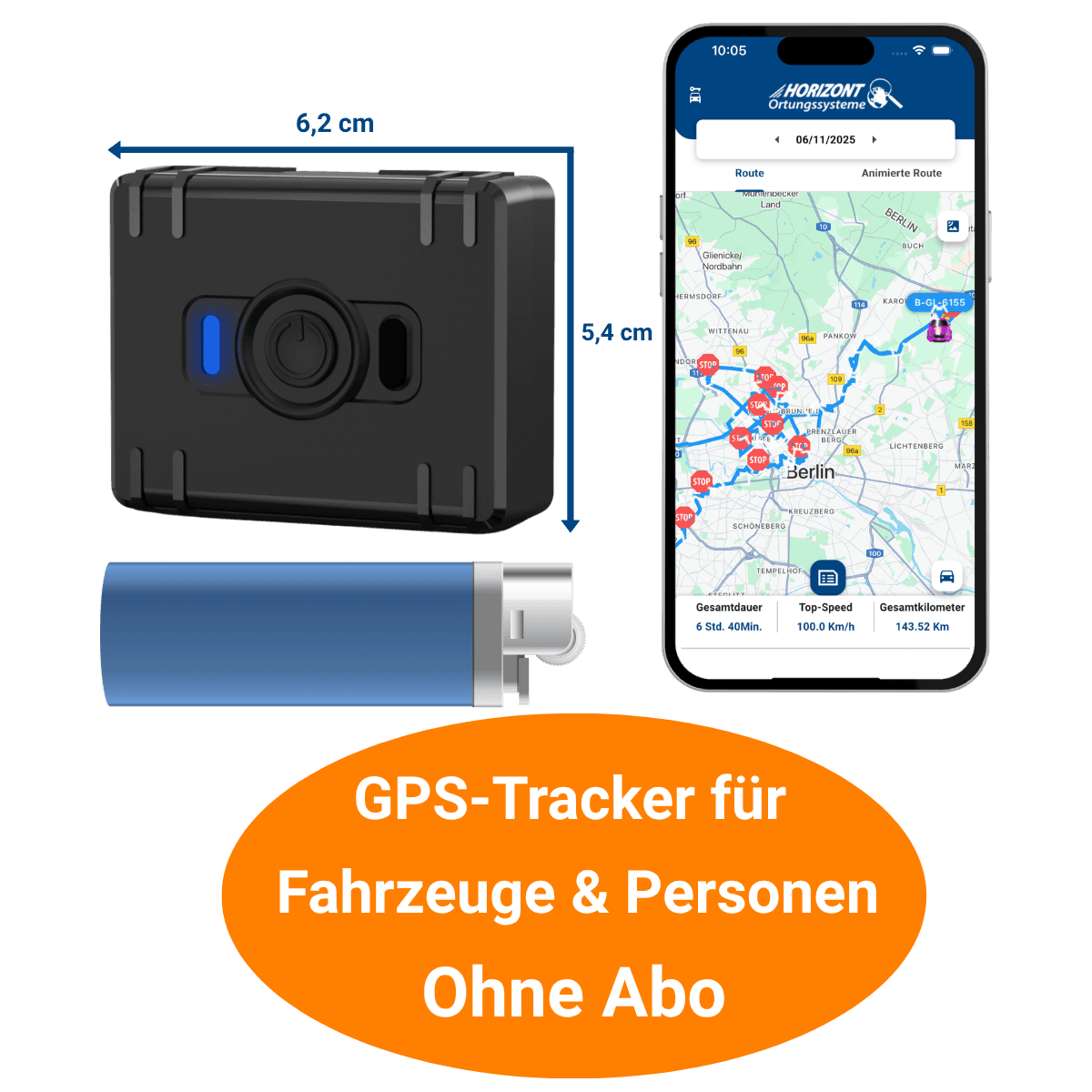 Mobiler 4G GPS-Tracker ohne Abo – flexibel & zuverlässig - GPS Tracker für Fahrzeuge