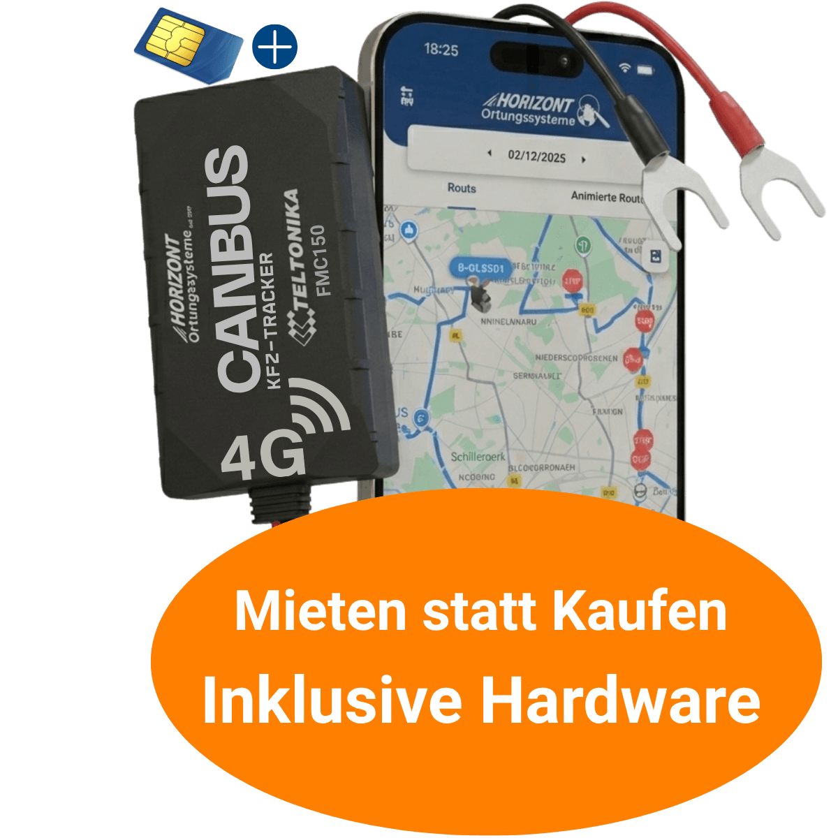 GPS Auto Tracker mit CAN Bus – 4G Model - Miete mit monatlicher Zahlung - picture 1