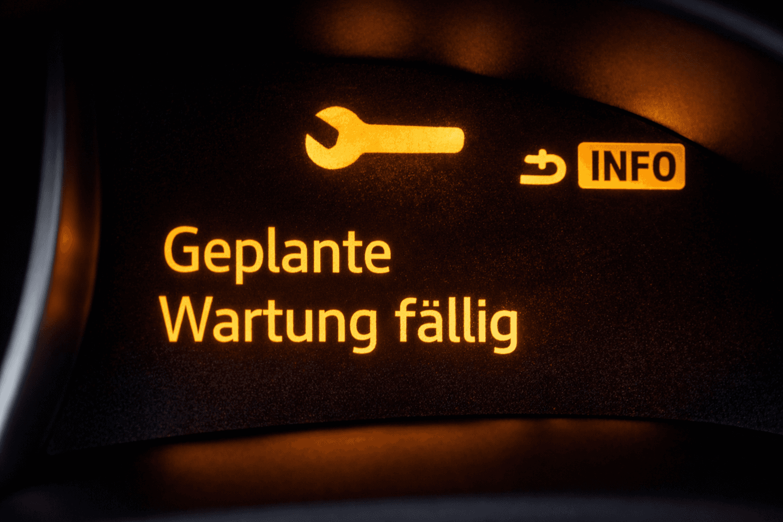 Alarm bei fälliger Wartung und Fehlercode-Anzeige